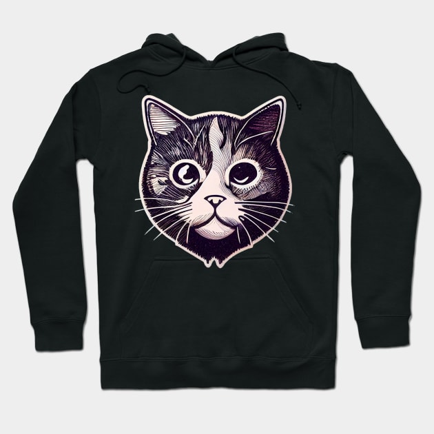 cat halloween sticker styles Galaxy Hoodie by ComicsFactory